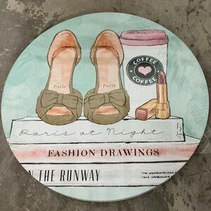 Bebe Parisian Chic Art - Green and Pink